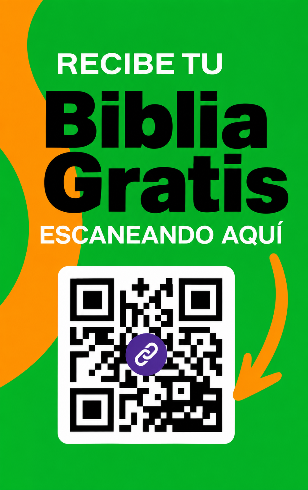 Volante: Recibe tu Biblia gratis escaneando aquí